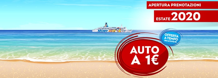 Sardegna, Sicilia & Corsica: tariffa auto da soli 1€